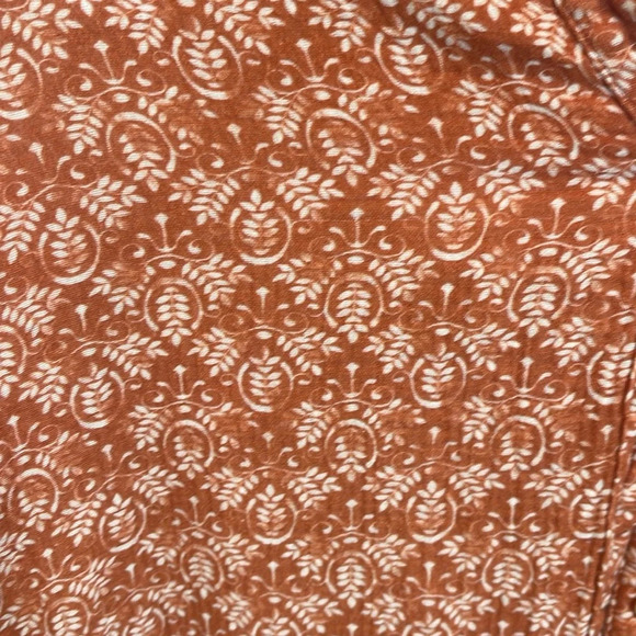 The Odells Joey Blouse Button Down Orange size small - Picture 4 of 11